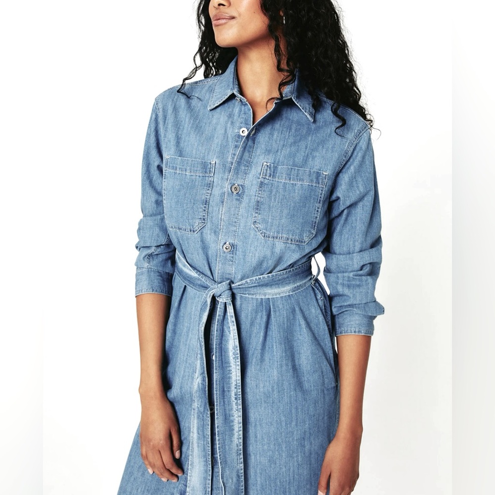 NWT AG Jeans Women’s Millie Denim Blue Shirt Dress - Small